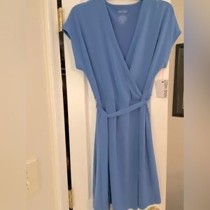 Nine West wrap dress, Blue, Size L, new with tags
